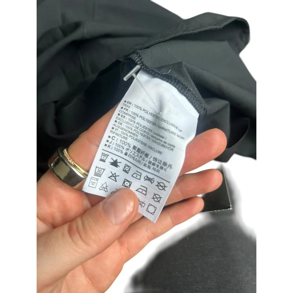 Lululemon Rite Time Dress Black 3/4 Sleeve Elastic Back Women's 6